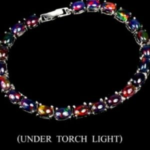 Genuine Black Opal Bracelet